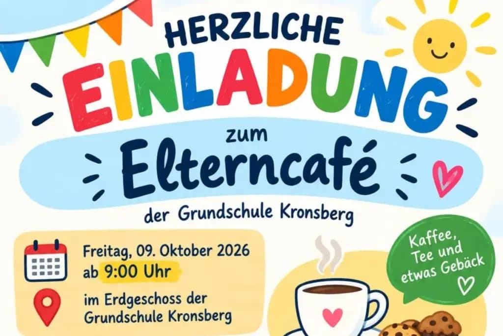 Einladung zum Elterncafé